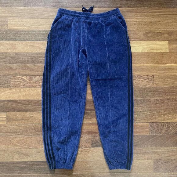 Adidas x Ivy Park Navy and Blue Corduroy Trousers - Picture 2 of 5